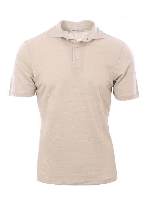 polo collo camicia in lino LA FILERIA | 6016896803010